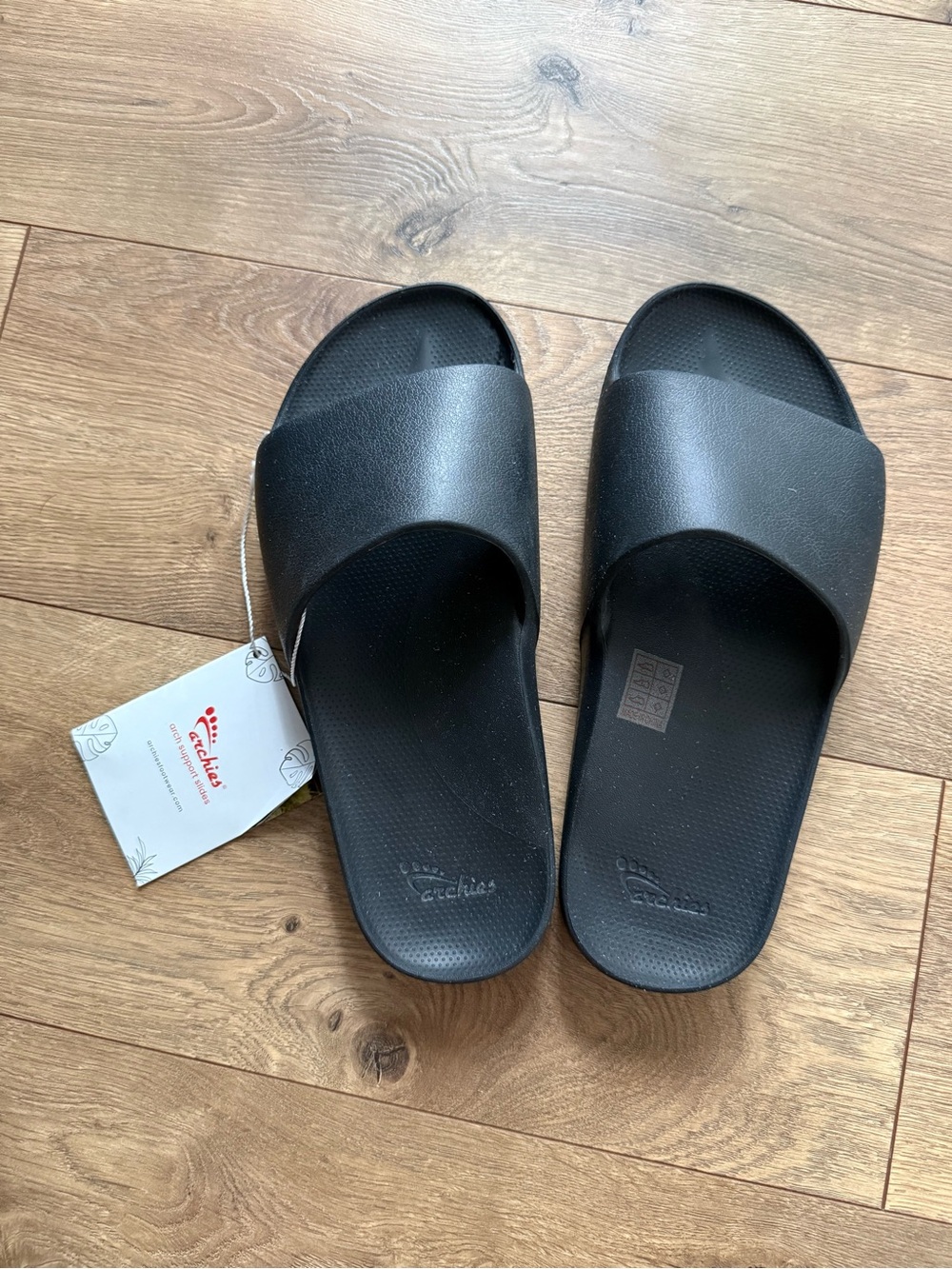 Archies Black Women's Slide Sandals - Easy Everyday Comfort